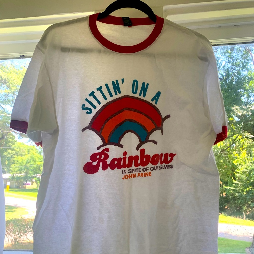 John Prine Sittin on a Rainbow Tshirt